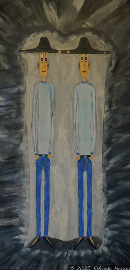 Wasserstoffmolekül, künstlerische Darstellung